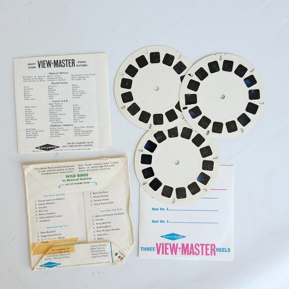 VINTAGE Wild Birds of North America View Master Reels Story Book - Picture 3 of 5